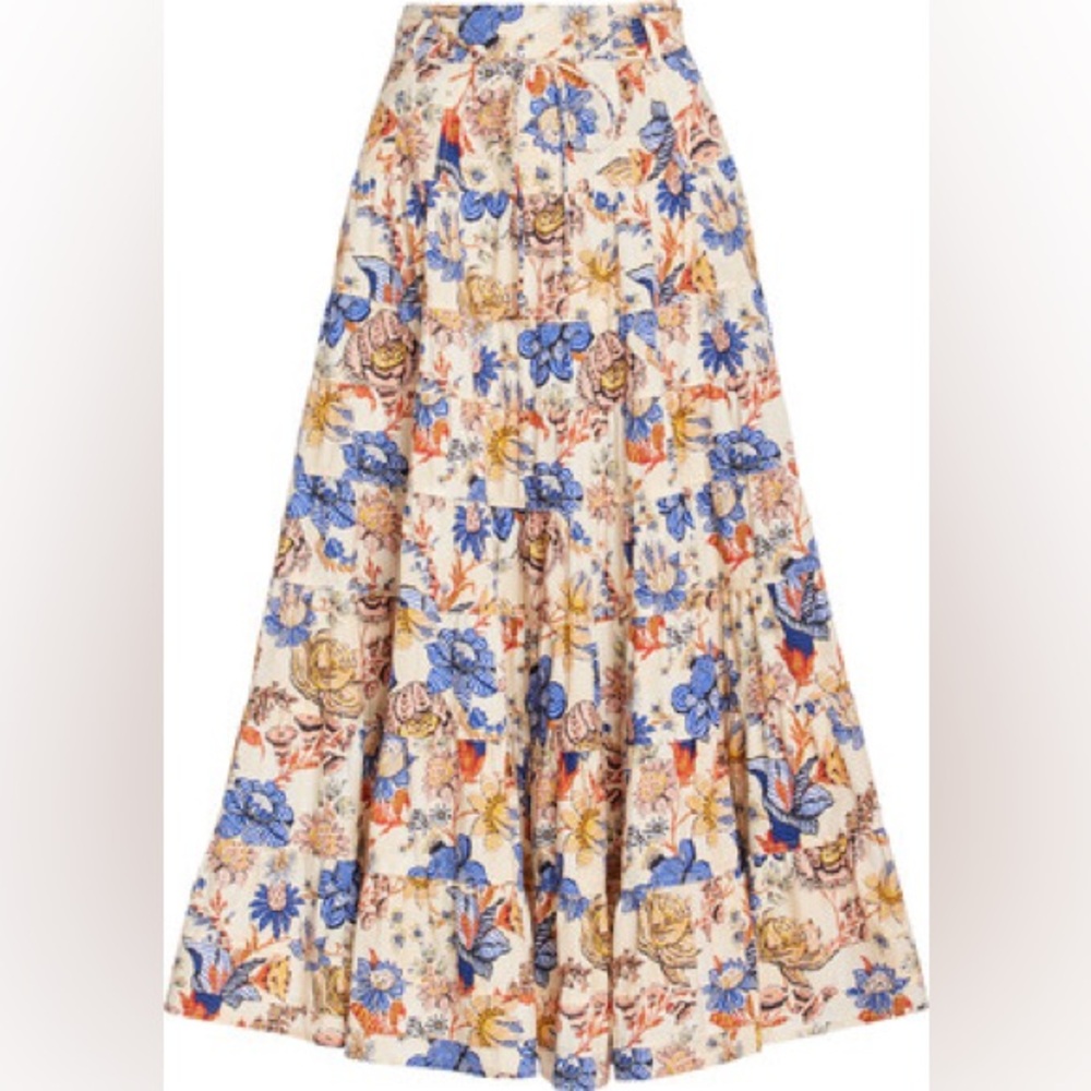 Ulla Johnson Aspen Cotton Poplin Skirt